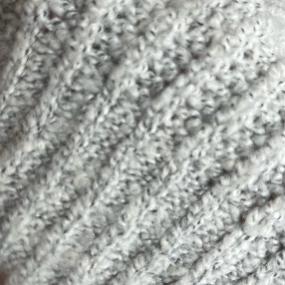 Debut Soft Gray Sweater Mock Neck Womens Small Drop Shoulder - Picture 3 of 15